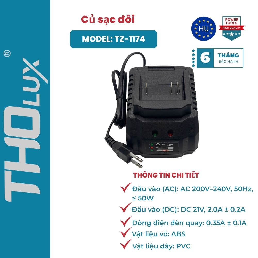 Củ sạc đôi TZ-1174