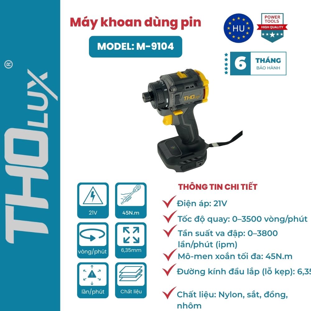 Máy khoan dùng pin M-9104