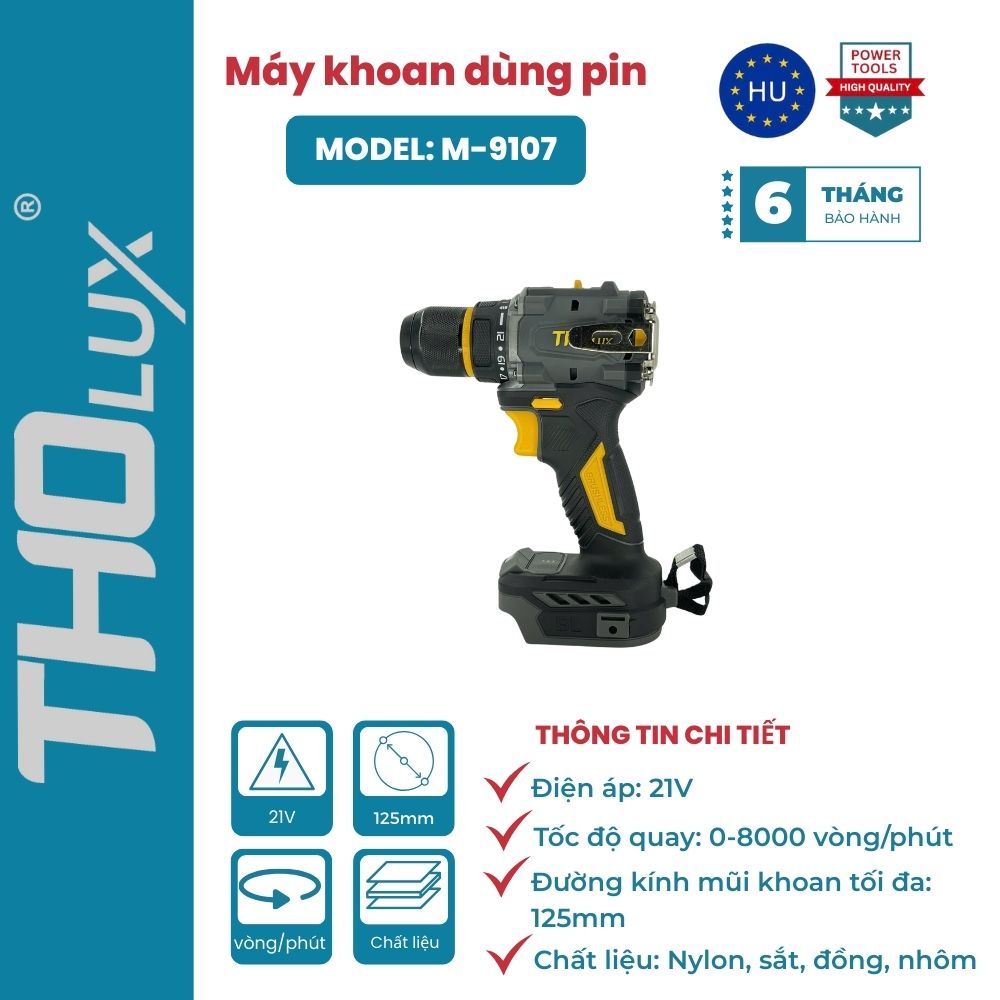 Máy khoan dùng pin M-9107