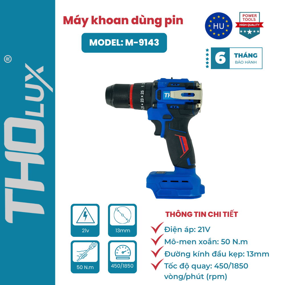 Máy khoan dùng pin M-9143