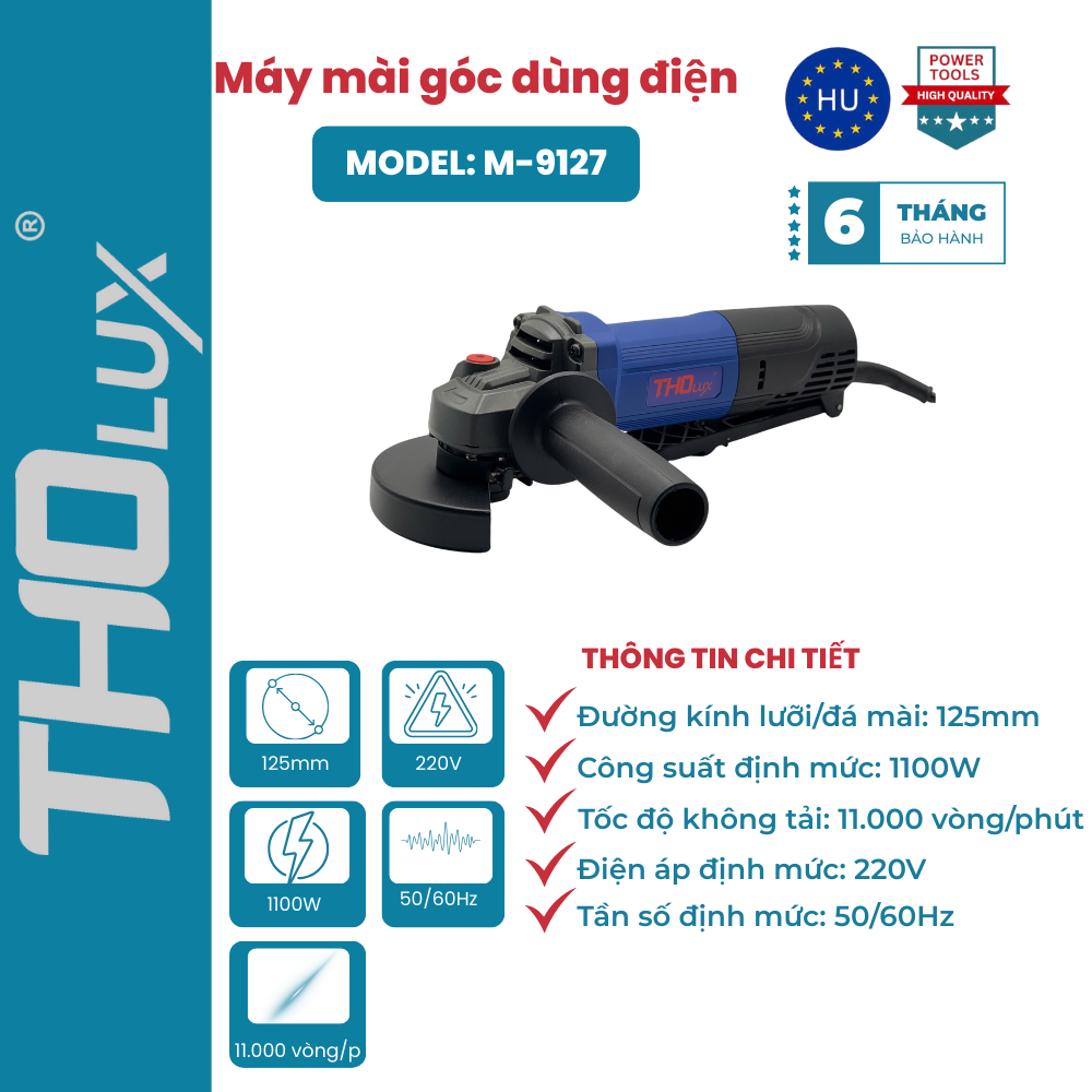 Máy mài góc dùng điện M-9127 đường kính lưỡi 125mm