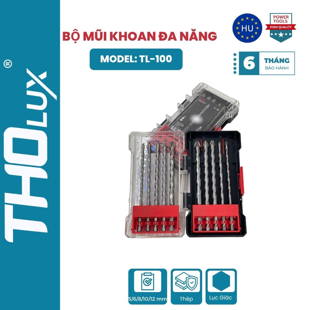 BỘ MŨI KHOAN ĐA NĂNG TL-100