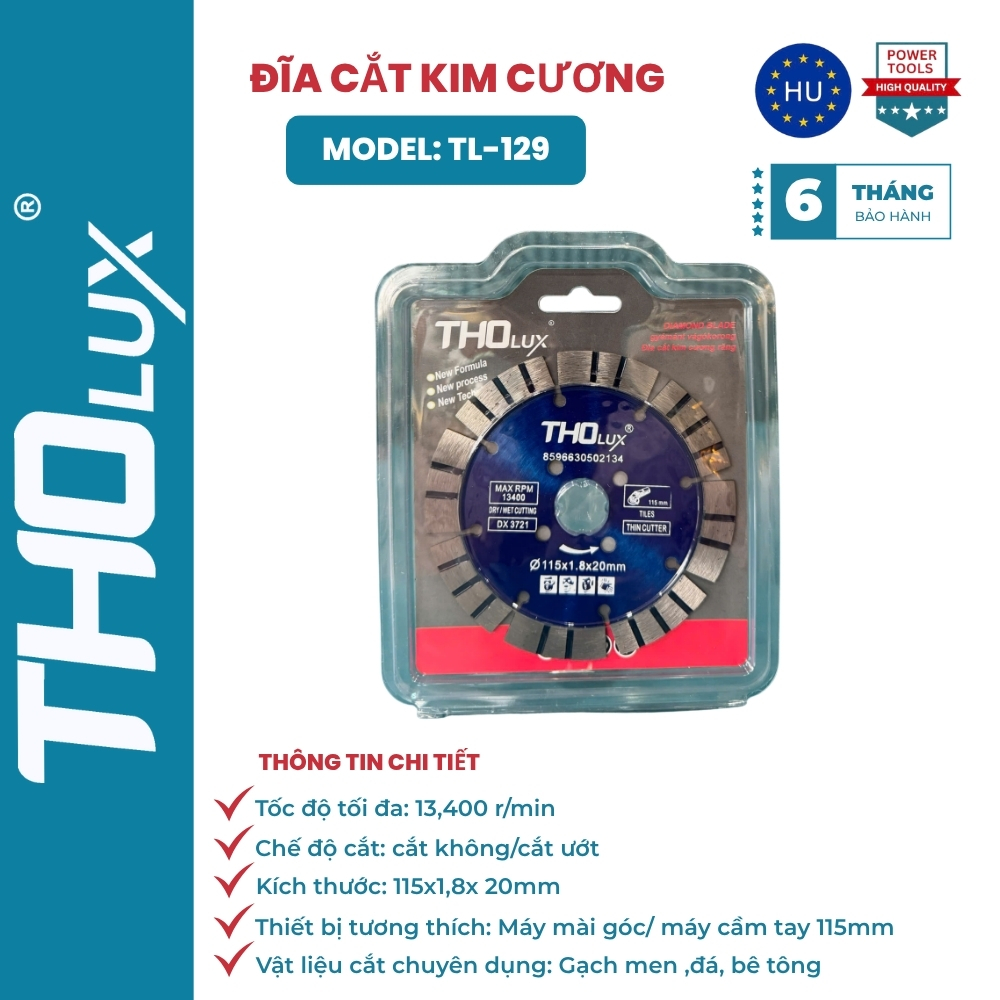 ĐĨA CẮT KIM CƯƠNG RĂNG TL-129