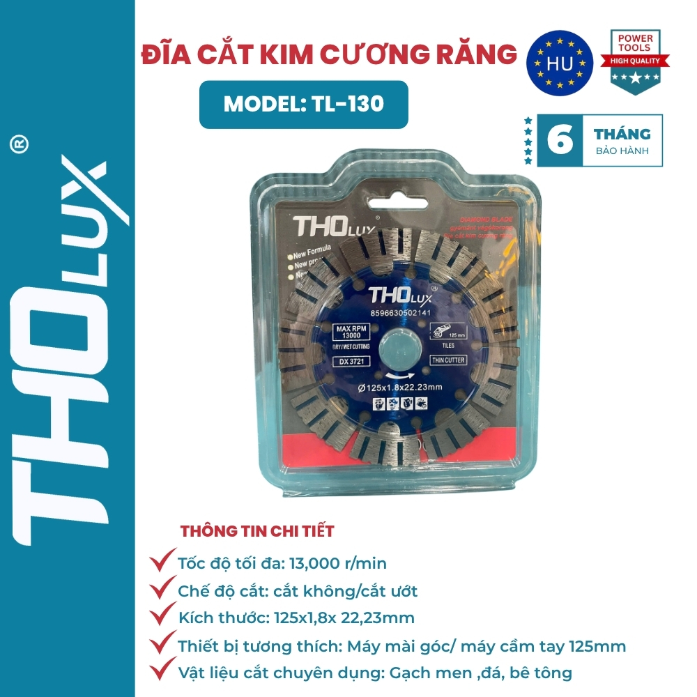 ĐĨA CẮT KIM CƯƠNG RĂNG TL-130