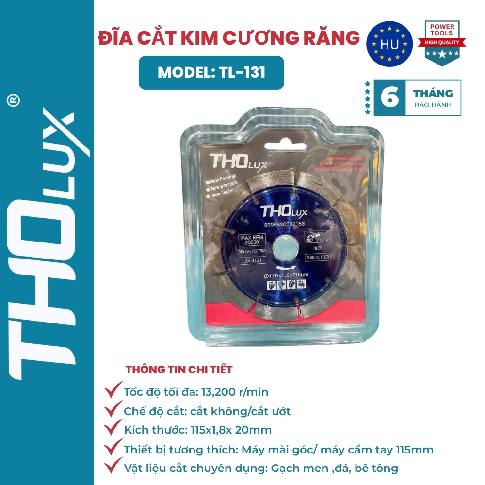 ĐĨA CẮT KIM CƯƠNG RĂNG TL-131