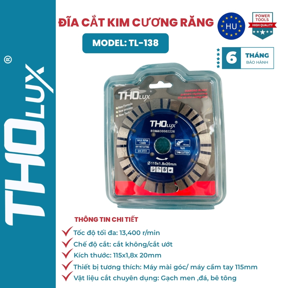 ĐĨA CẮT KIM CƯƠNG RĂNG TL-138