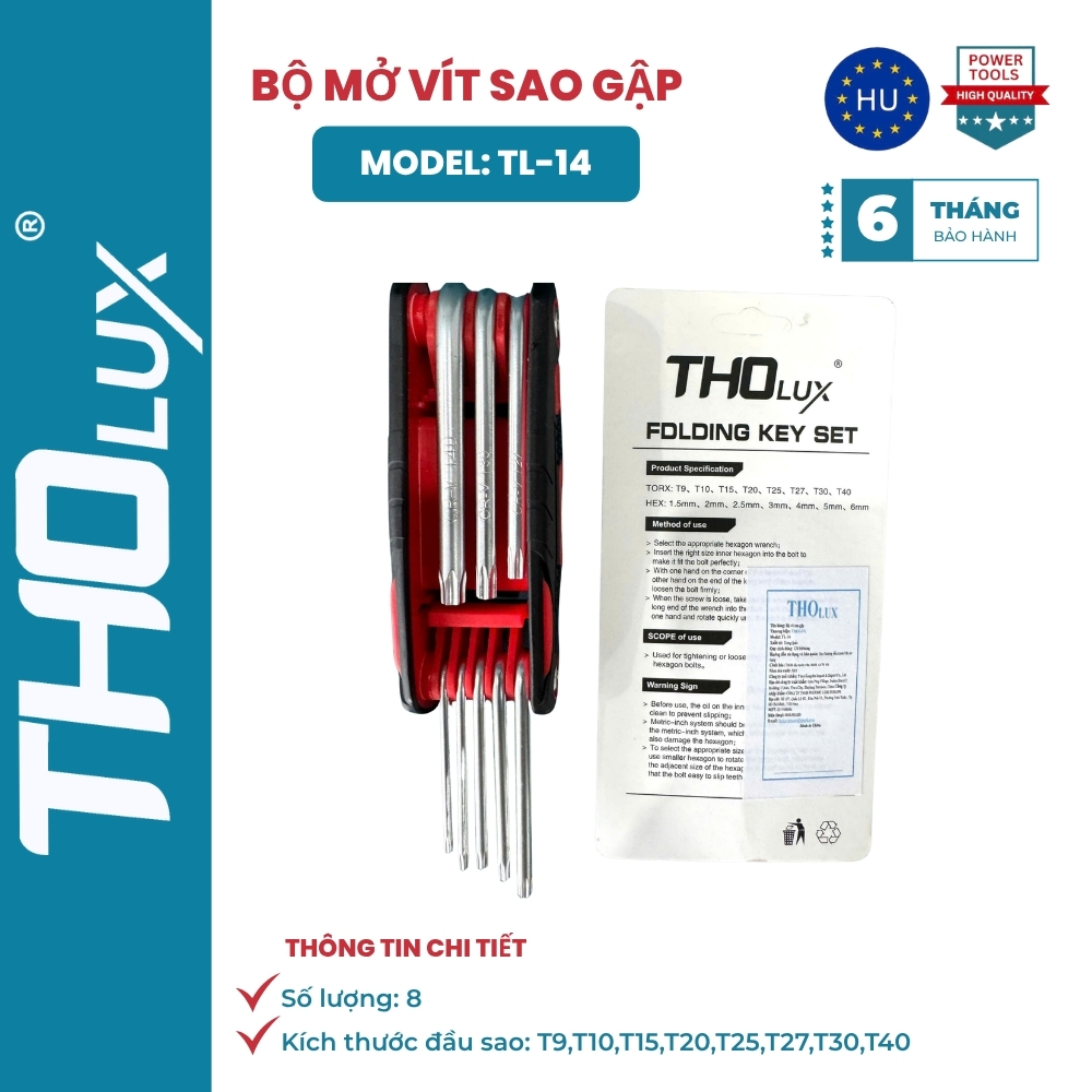 BỘ MỞ VÍT SAO GẬP TL-14
