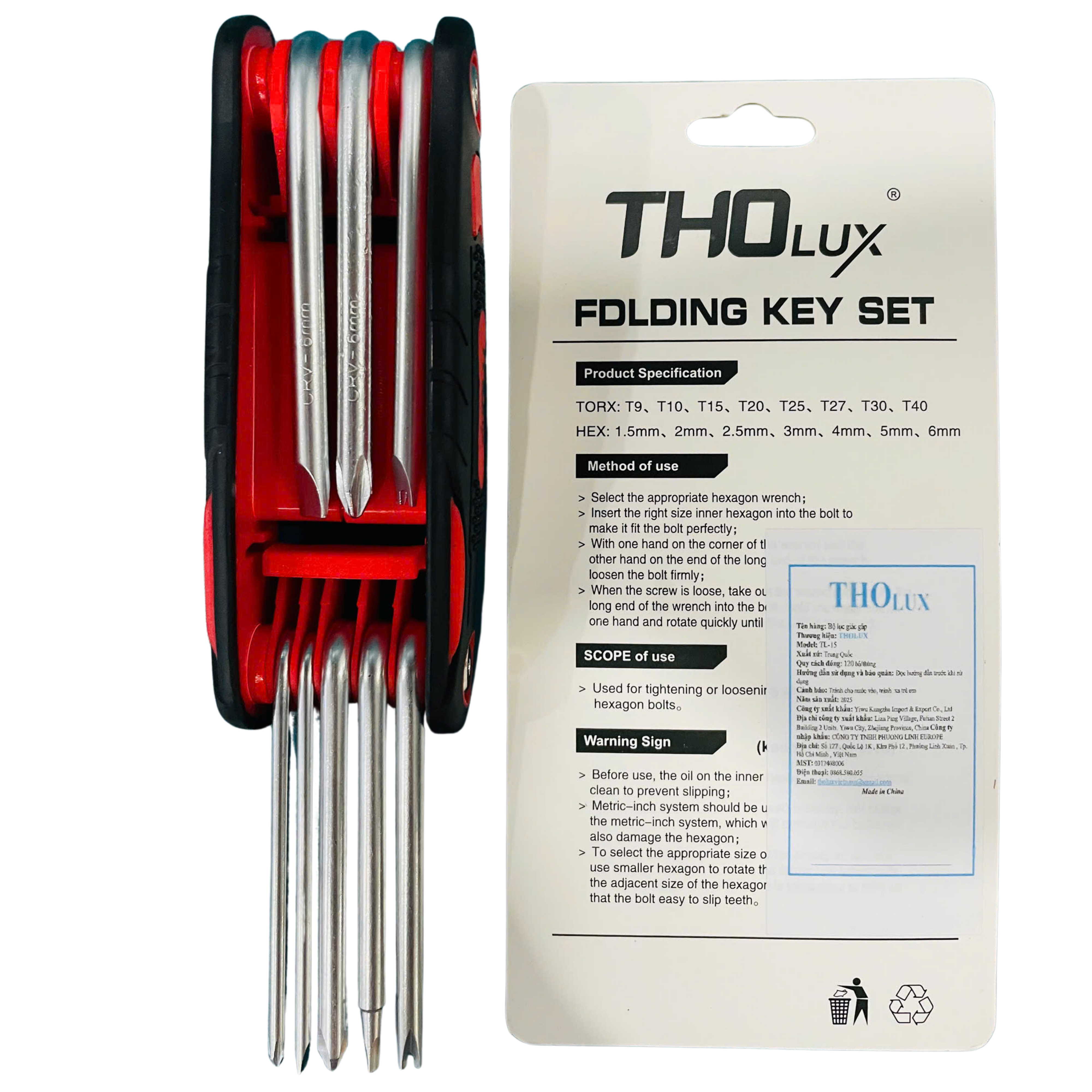 BỘ LỤC GIÁC GẬP TL-15