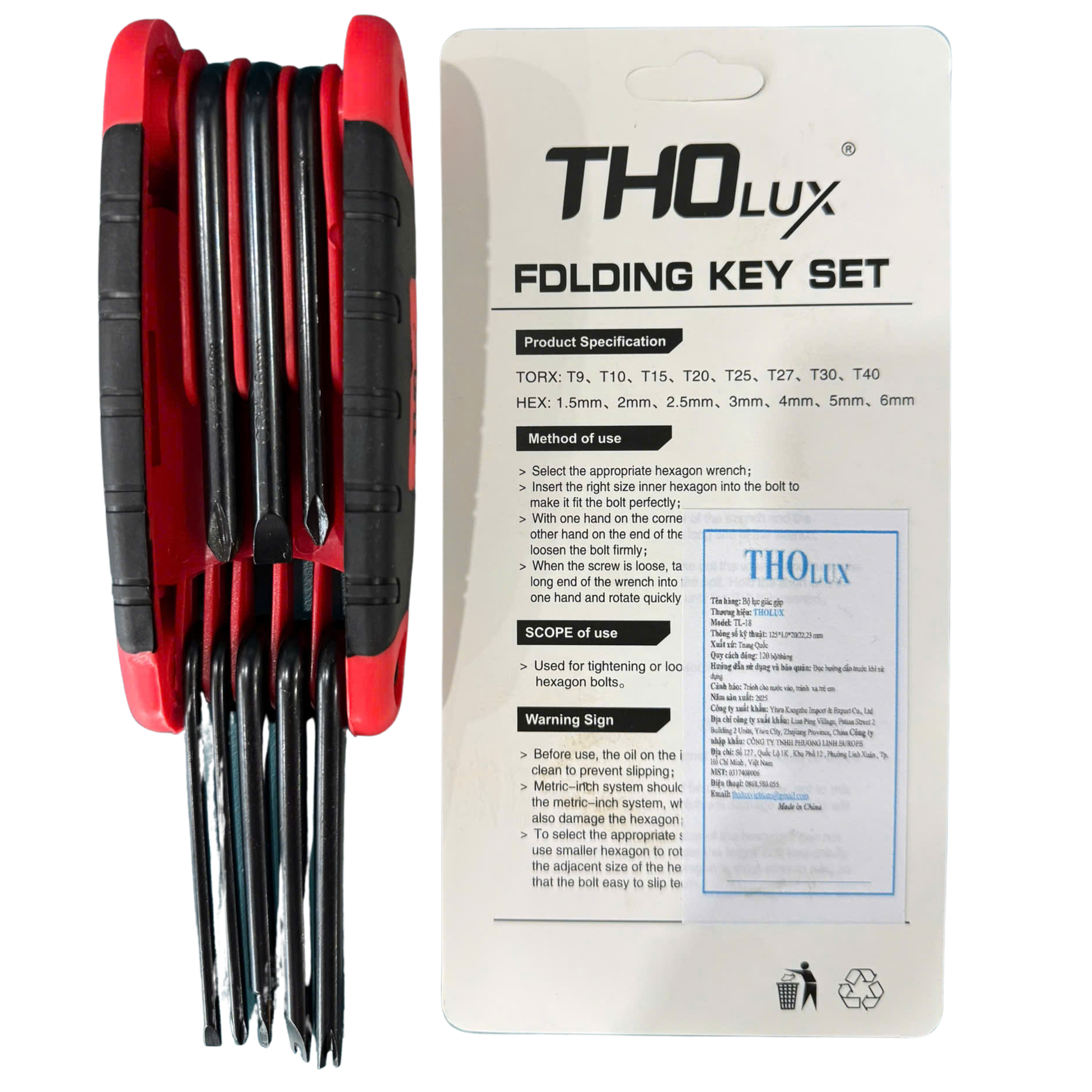 BỘ LỤC GIÁC GẬP TL-18