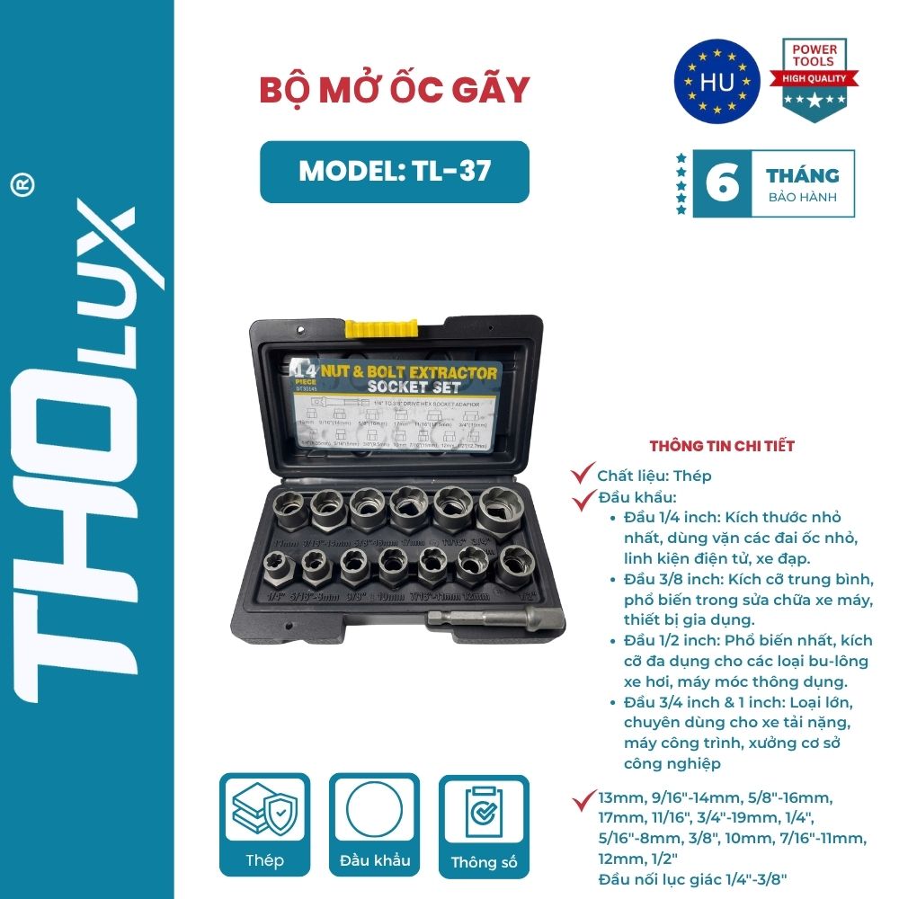 BỘ MỞ ỐC GÃY  TL-37