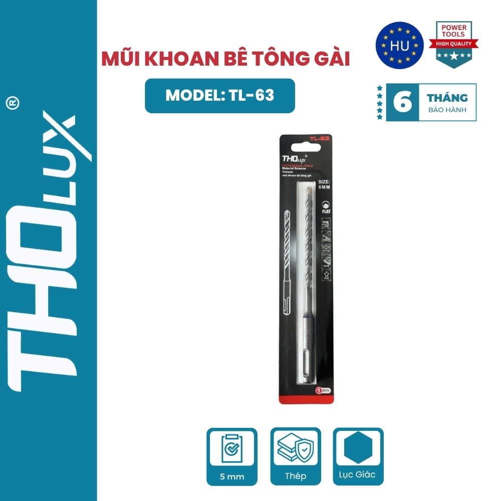 MŨI KHOAN BÊ TÔNG GÀI TL-63